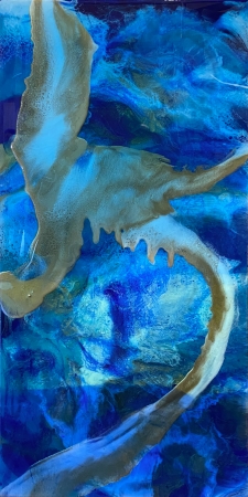 blue wave by artist Lacy Husmann